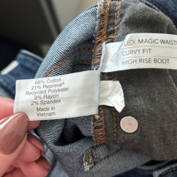 Lane Bryant Flex Magic Waistband Curvy Fit High Rise Bootcut size 24 - Picture 7 of 9